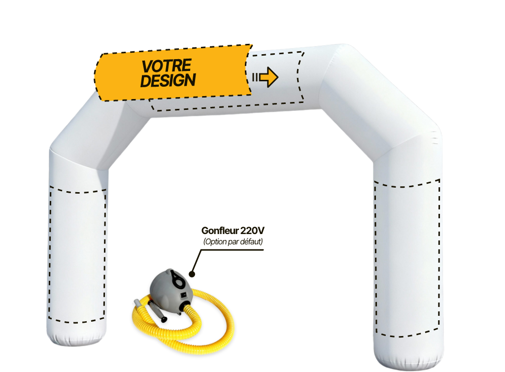 Arche publicitaire - Polygone (AC)